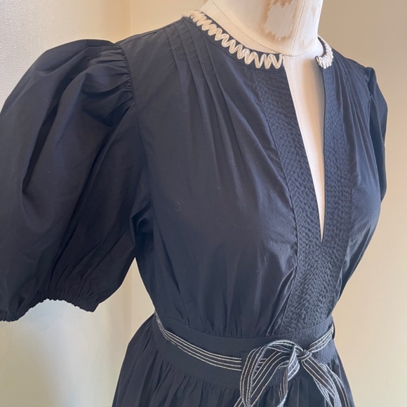 Black Ulla Johnson dress, size 2, beautiful detailing, NEVER WORN - Picture 2 of 6